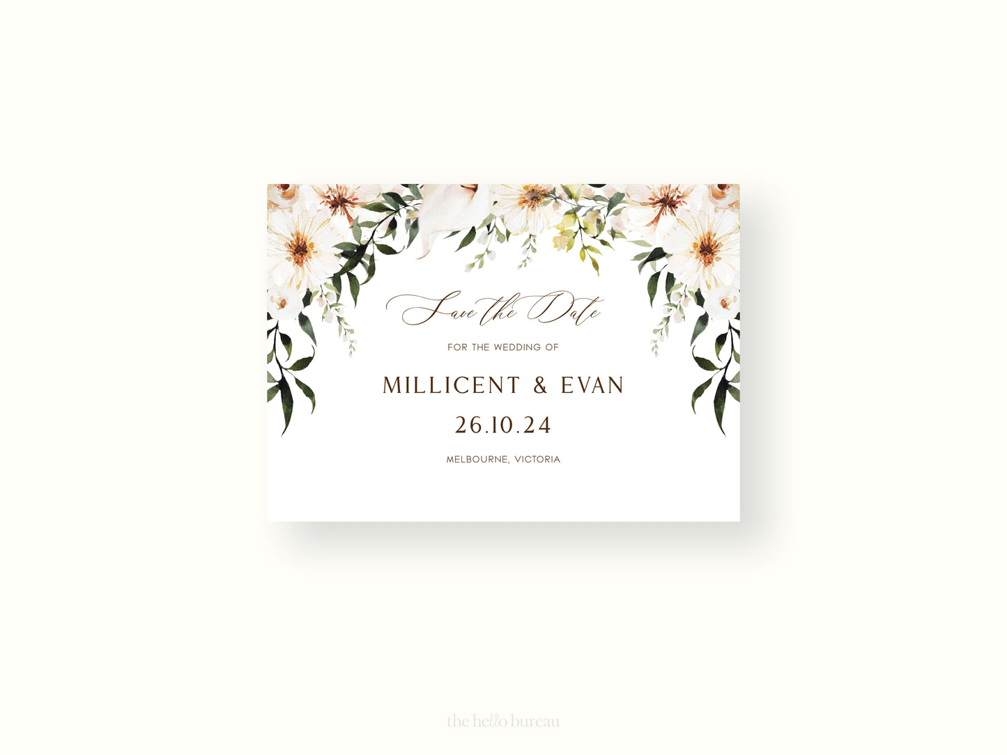 Paros Save The Date Template (US Paper Sizes)