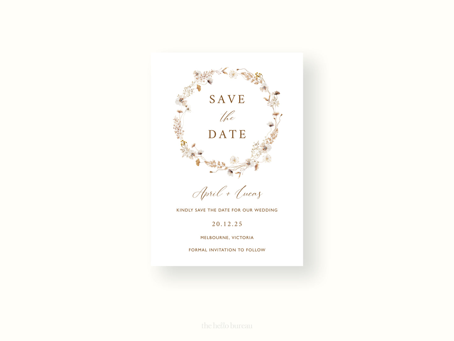 Solstice Save The Date Template (US Paper Sizes)