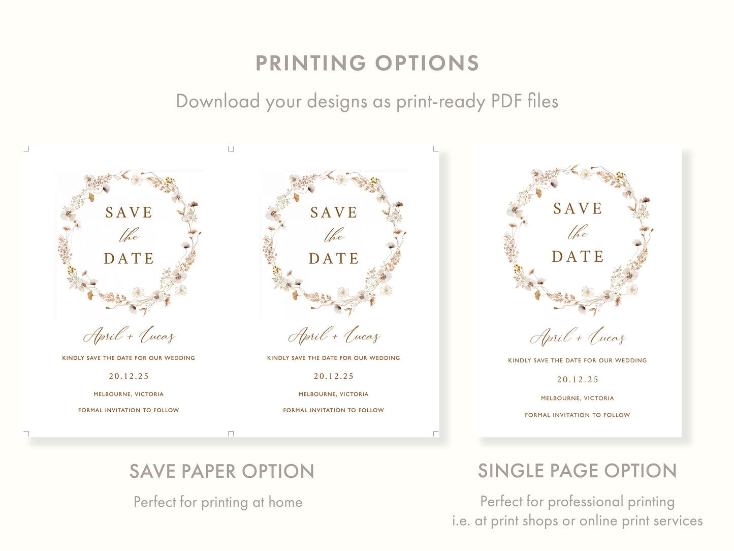 Solstice Save The Date Template