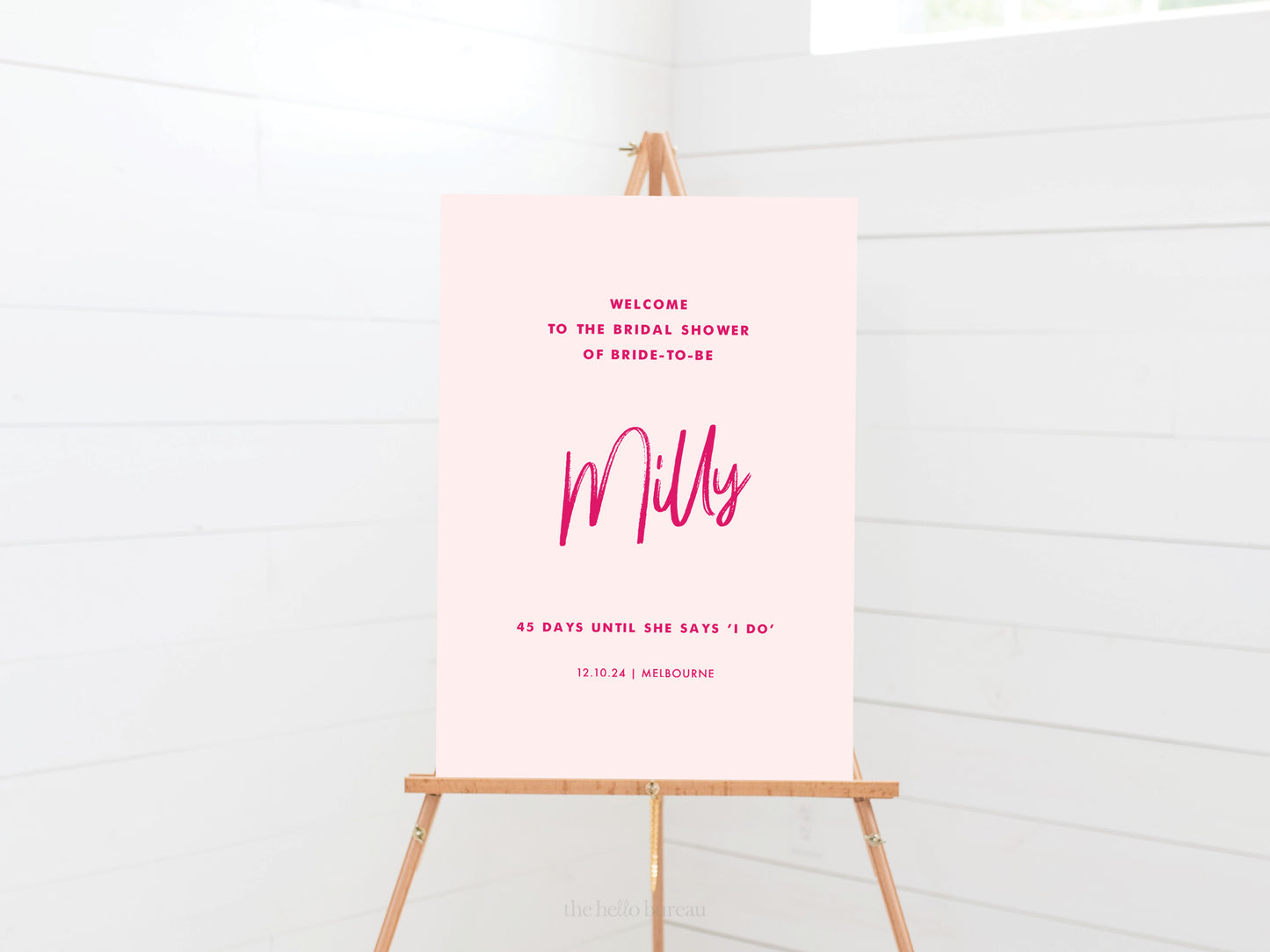 Printable Pink Welcome Sign Template | DIY Signage