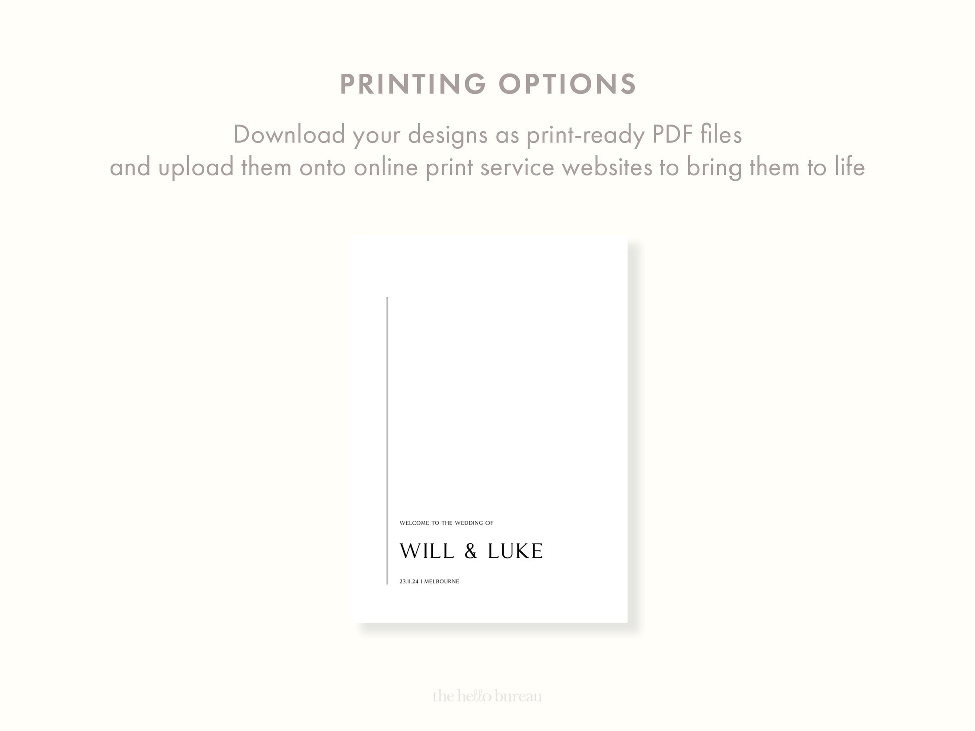 Printable Minimal Welcome Sign Template | DIY Signage