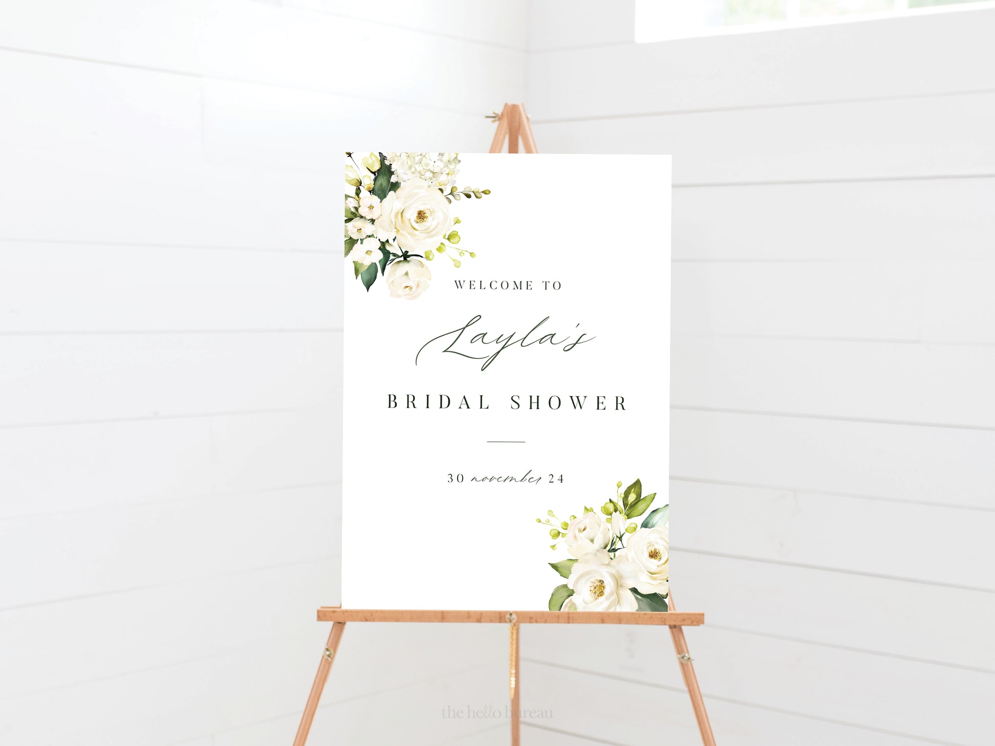 Printable Florals Welcome Sign Template | DIY Signage