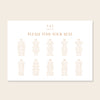 Terra 10-Table Wedding Seating Chart Template (Landscape)