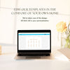 Terra 10-Table Wedding Seating Chart Template (Landscape)