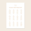 Terra 12-Table Wedding Seating Chart Template