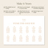 Terra 12-Table Wedding Seating Chart Template (Landscape)