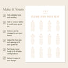 Terra 12-Table Wedding Seating Chart Template