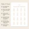 Terra 16-Table Wedding Seating Chart Template