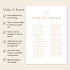 Terra 2-Table Long Tables Wedding Seating Chart Template