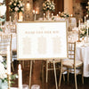 Terra 3-Table Long Tables Wedding Seating Chart Template (Landscape)