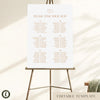 Terra 6-Table Long Tables Wedding Seating Chart Template