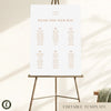 Terra 6-Table Wedding Seating Chart Template