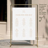 Terra 6-Table Wedding Seating Chart Template
