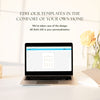 Terra 8-Table Wedding Seating Chart Template