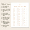 Terra Alphabetical Seating Chart Template
