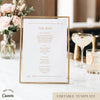Terra Bar Menu Sign Template