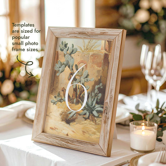 Terra Table Numbers Template
