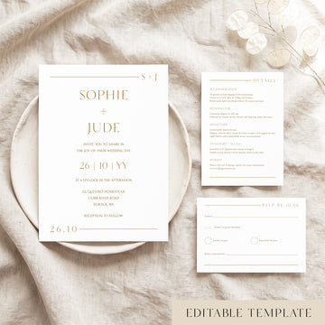 Terra Wedding Invitation Template