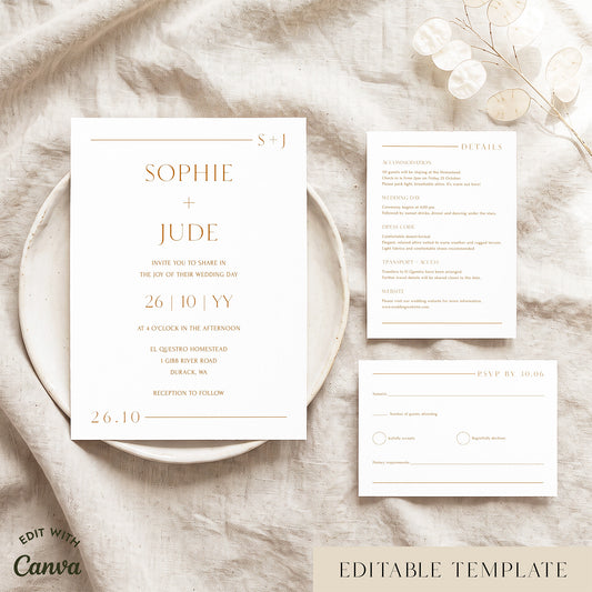 Terra Wedding Invitation Template