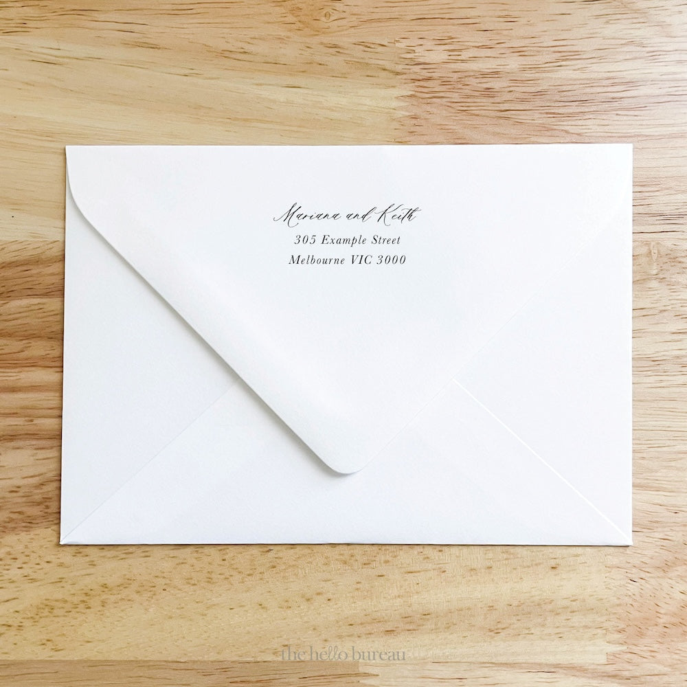 Invitation Add-on: Envelope Address Printing