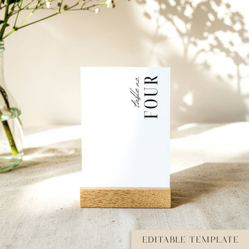 Vaux Table Numbers Template