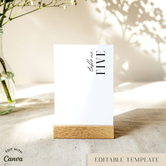 Vaux Table Numbers Template