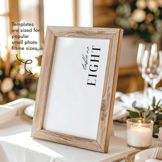 Vaux Table Numbers Template