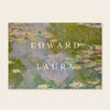 Water Lilies Wedding Welcome Sign Template (US)