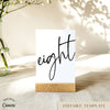 Wilder Table Numbers Template