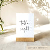 Wren Table Numbers Template