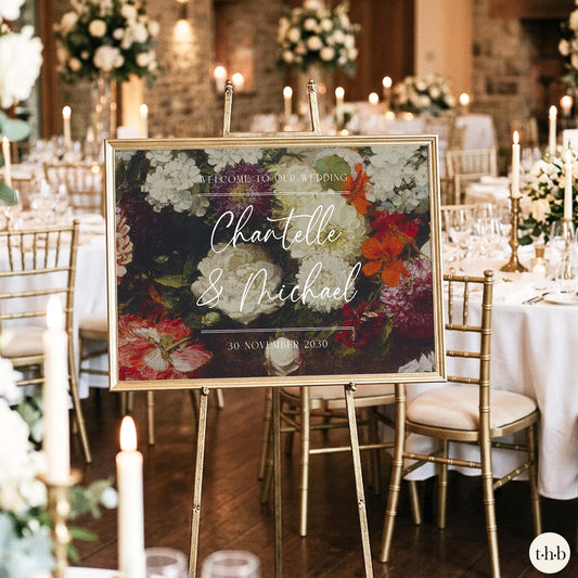 Latour Wedding Welcome Sign Template (US)