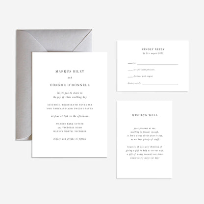 Mauritius Wedding Invitation