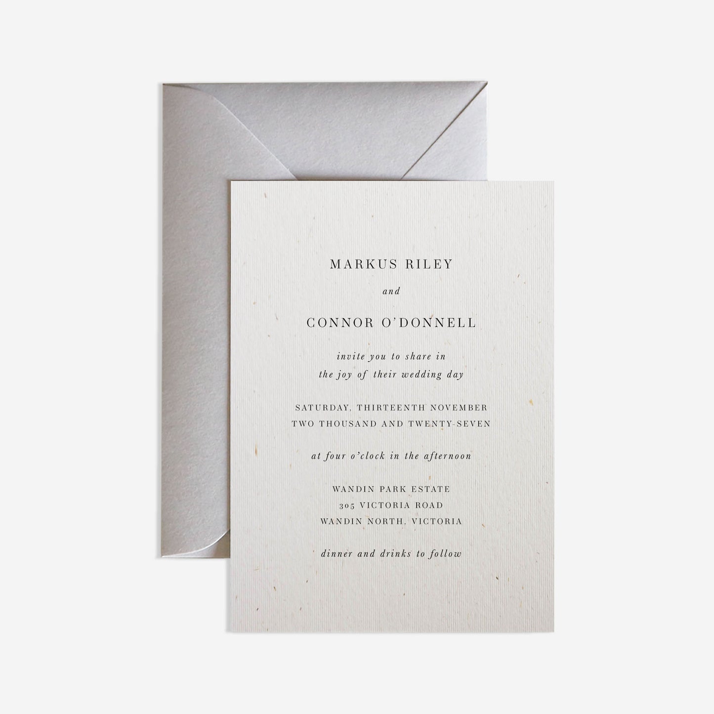 Mauritius Wedding Invitation