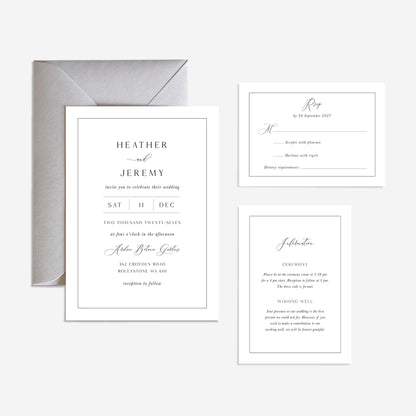Mayfair Wedding Invitation