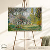 Parc Monceau Wedding Welcome Sign Template