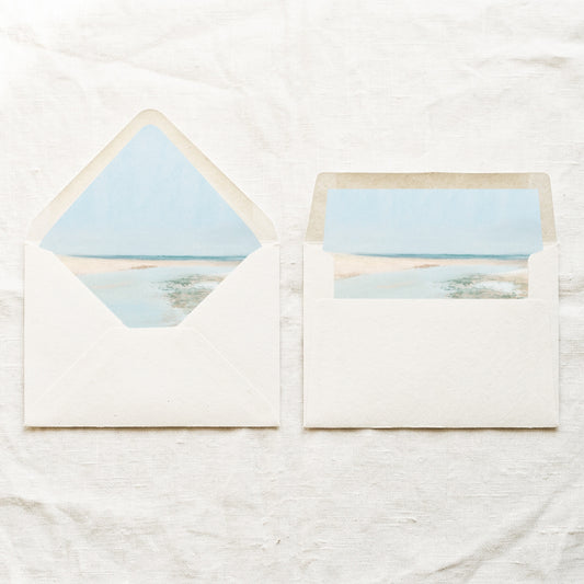 Beach Printable Envelope Liners