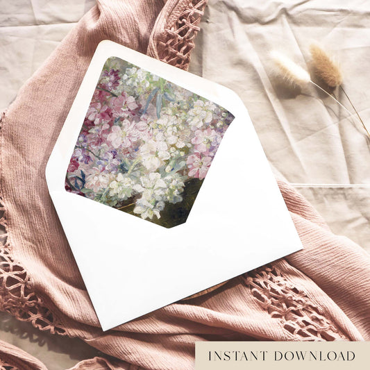 Blumen Printable Envelope Liners (US)
