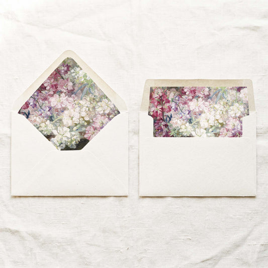 Blumen Printable Envelope Liners