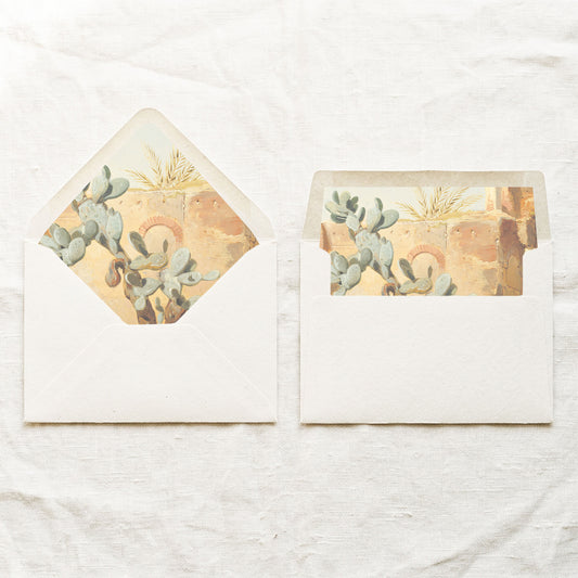 Cacti Printable Envelope Liners