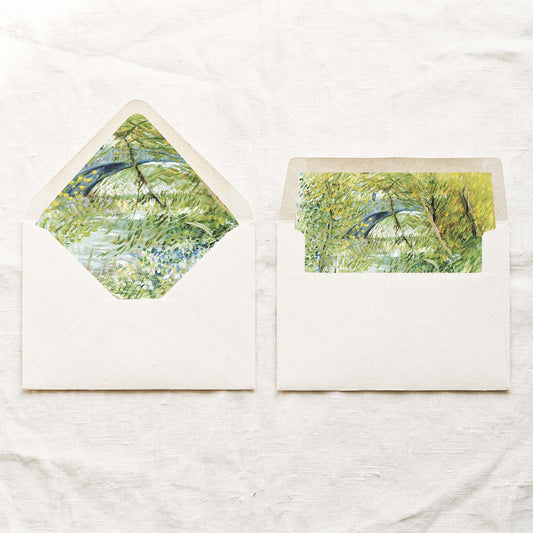 River Bank Printable Envelope Liners (US)