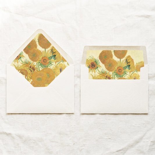 Sunflowers Printable Envelope Liners (US)