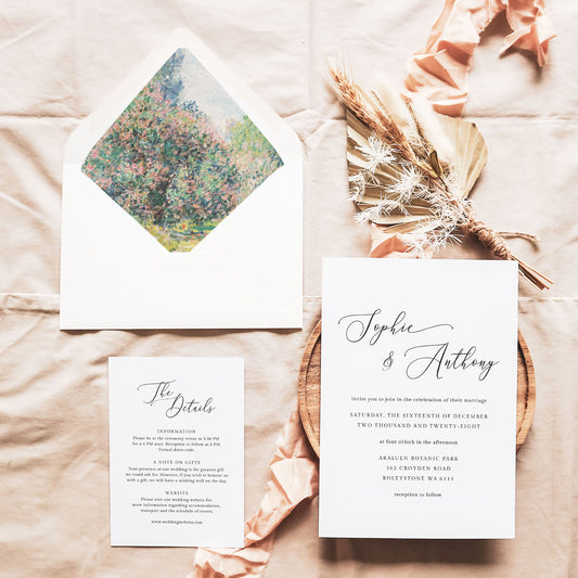 The Parc Monceau Printable Envelope Liners (US)