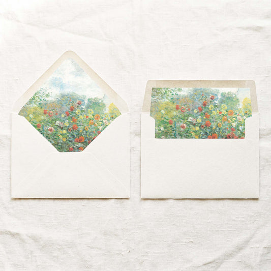 The Artist's Garden Printable Envelope Liners (US)
