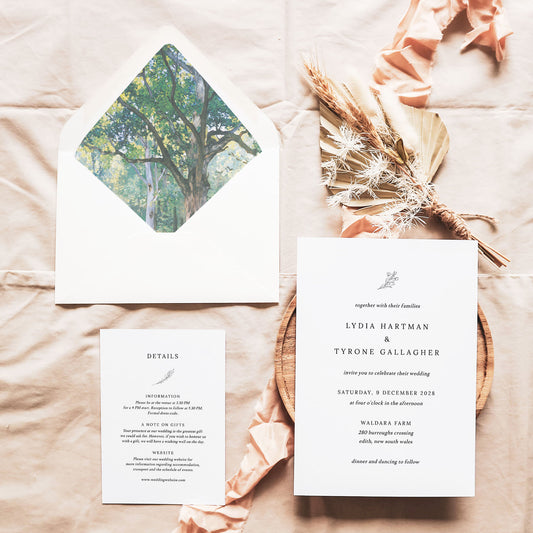 The Bodmer Oak Printable Envelope Liners