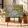 Water Lilies Wedding Welcome Sign Template