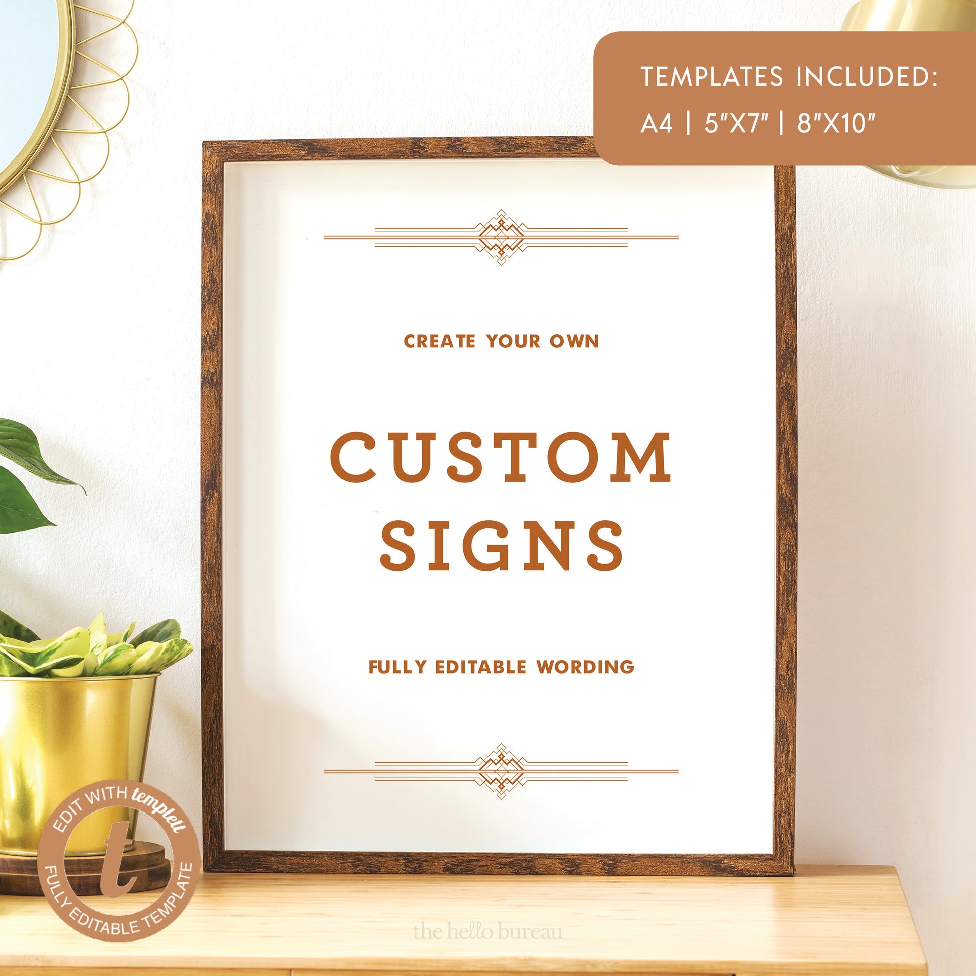Darjeeling | Editable Wes Anderson Themed Custom Sign Template