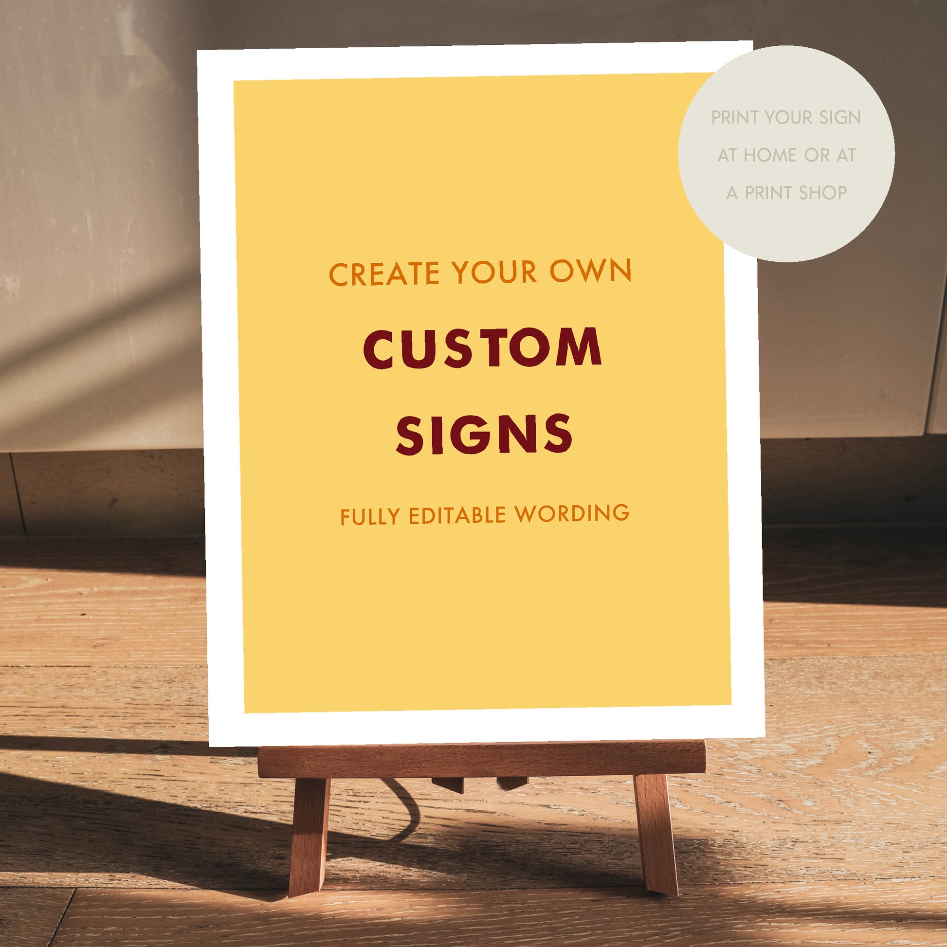 Mister Fox | Editable Wes Anderson Themed Custom Sign Template